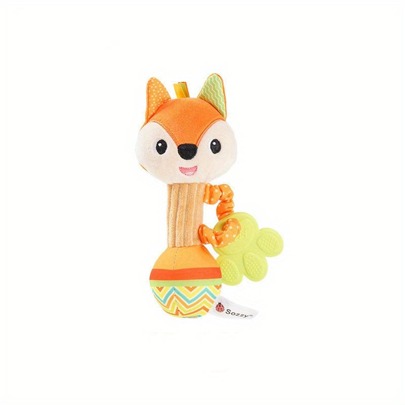 1pc Polyester Plush Toy, Cute Fox Design Toy For Baby