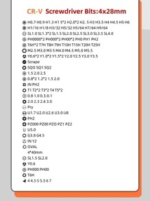 1set 128 In 1 Precision Screwdriver Set, CR-V Professional Magnetic Driver Kit With Flexible Shaft - Grey - View 9