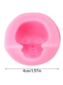 1入組人物設計DIY矽膠模具 - 粉色 - 查看 2