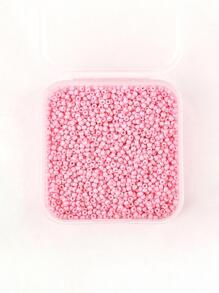 一盒 4000 顆玻璃種子珠 DIY 小珠子 2*2 毫米圓形散珠適合 DIY 工藝品手鍊項鍊珠寶製作 - 粉色 - 查看 2