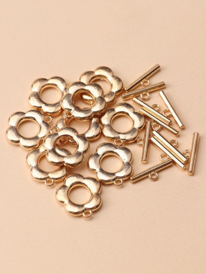 10pcs/set Fashion Flower Shape OT Buckle For DIY Necklace Bracelet Jewelry Making
