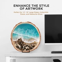 2入組黑色盤子展示現代鐵收納架 - 黑色 - 查看 9