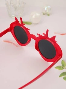 1pc Strawberry Design Party Glasses - Red - View 10