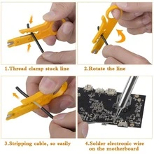 15pcs/set Iron Alloy Electric Soldering Iron Tool Set, Modern Electric Soldering Iron Tool Kit For Welding Equipment - Blue - View 9