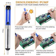 15pcs/set Iron Alloy Electric Soldering Iron Tool Set, Modern Electric Soldering Iron Tool Kit For Welding Equipment - Blue - View 7