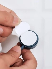 6 cái Đen Tự dính Móc treo tường , Không có thiệt hại Cửa Móc Đối với Treo Quần áo , Mạnh mẽ Keo dán Cái móc Móc treo - màu đen - Xem 7