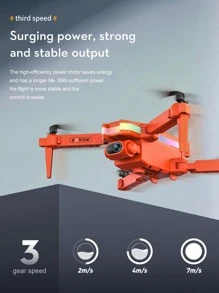 Xt8 無人機帶攝像頭迷你四軸飛行器，雙鏡頭，高度保持，LED 燈，遙控器，氣壓固定高度，智能手機控制，360 度滾動 - 黑色 - 查看 4