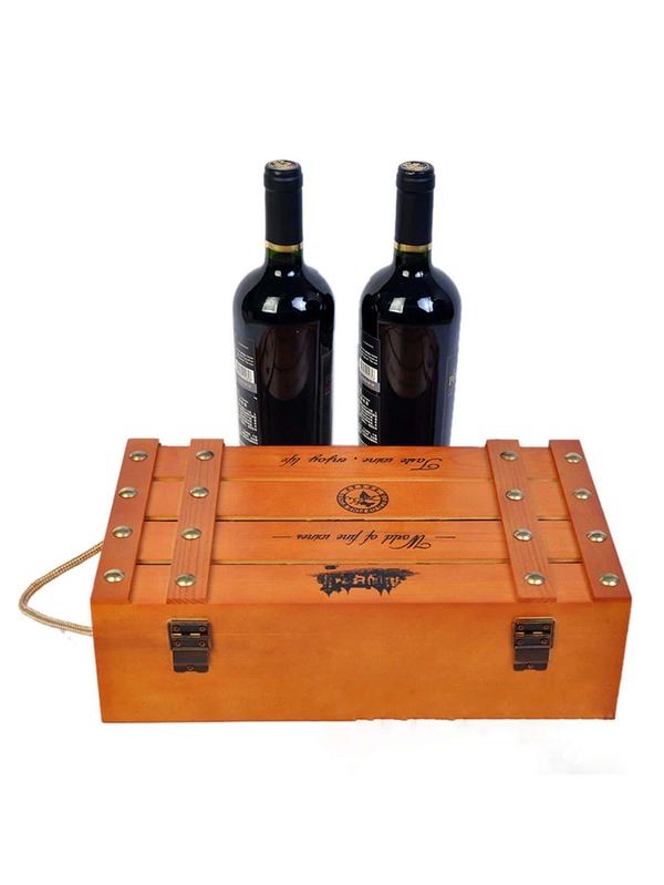 1pc Wooden Wine Storage Box SHEIN USA