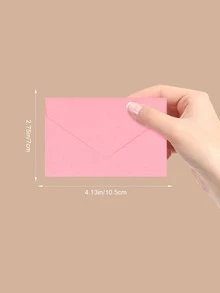 50 piezas Sobre unicolor simple de color mixto papel para casa - Multicolor - Ver 2