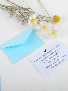 50 piezas Sobre unicolor simple de color mixto papel para casa - Multicolor - Ver 6