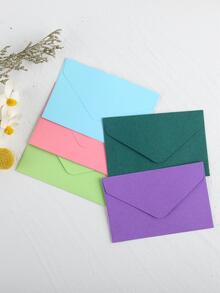 50 piezas Sobre unicolor simple de color mixto papel para casa - Multicolor - Ver 3