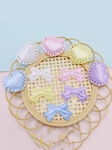 50pcs Heart & Bow Design DIY Decoration