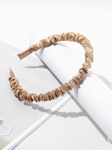 7pcs Women Solid Ruched Headband,Hairband,Hair Hoop Headbands Hair Accessories Head Accessories - Multicolor - View 3