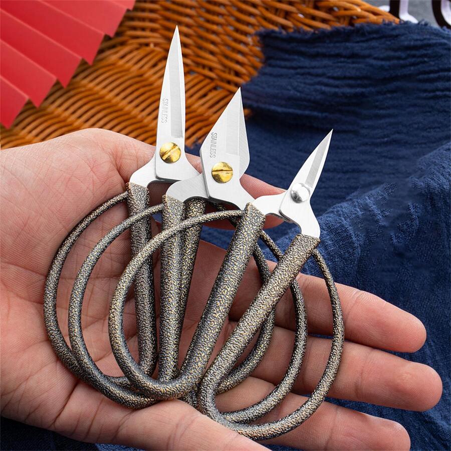 1入組不銹鋼剪刀 - 棕色 - 查看 1