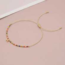 1pc Boho Letter & Bead Decor String Bracelet For Women For Daily Decoration