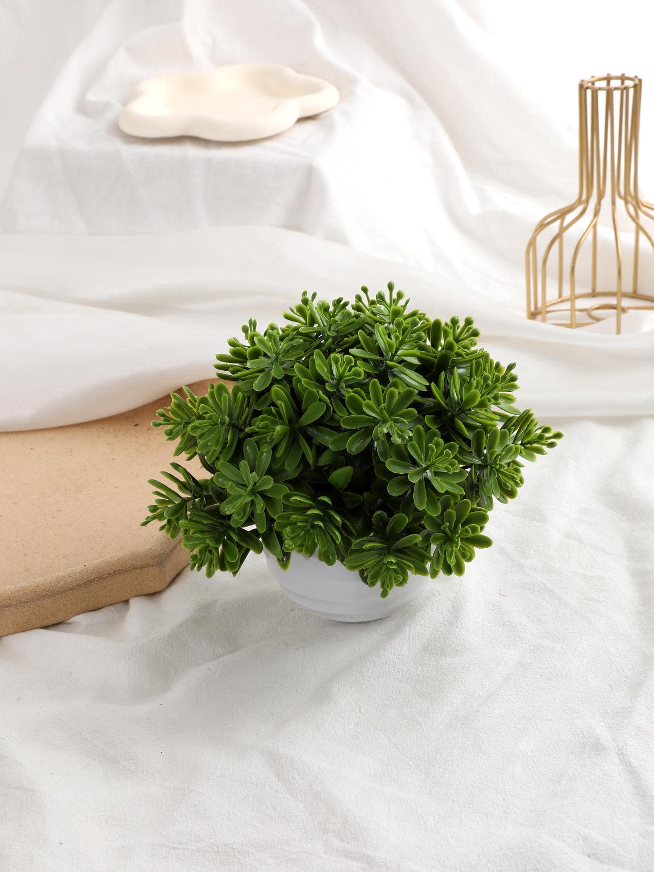 1入組仿真盆栽 - 綠色 - 查看 1