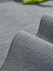 1pc Solid Color Sofa Towel, Modern Polyester Sofa Cover Blanket For Home - Light Grey - View 7