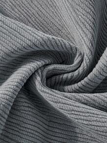 1pc Solid Color Sofa Towel, Modern Polyester Sofa Cover Blanket For Home - Light Grey - View 6