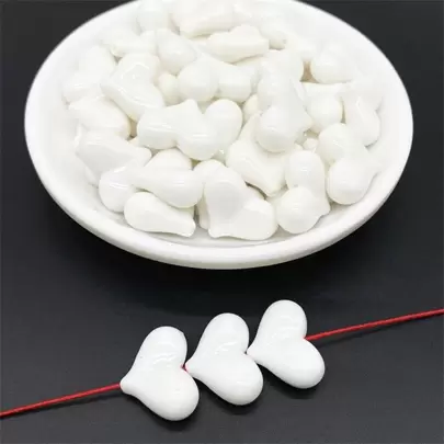 10入組/套隨機創意愛心設計DIY珠子適合女士DIY首飾製作