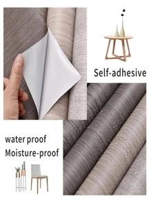 1 pièce Papier peint PVC, rouleau adhésif mural à motif bois moderne pour la maison, autocollants de rénovation de panneaux muraux, papier peint, papiers peints, articles de décoration de printemps pour rafraîchir votre maison, autocollants de décoration de festival, cadeaux pour l'anniversaire et la remise des diplômes