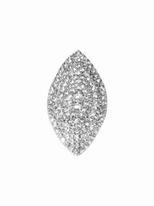 Glamorous Rhinestone Decor Ring For Women For Party - Silver - View 3