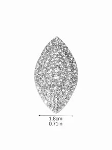 Glamorous Rhinestone Decor Ring For Women For Party - Silver - View 6