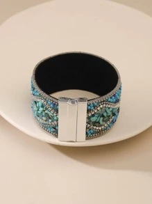Pulsera con diseño de piedra
