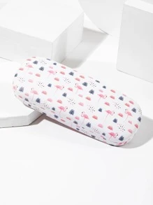 1pc Portable Painting Eyeglasses Case (Glasses Not Included) - Multicolor - View 2