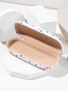 1pc Portable Painting Eyeglasses Case (Glasses Not Included) - Multicolor - View 3