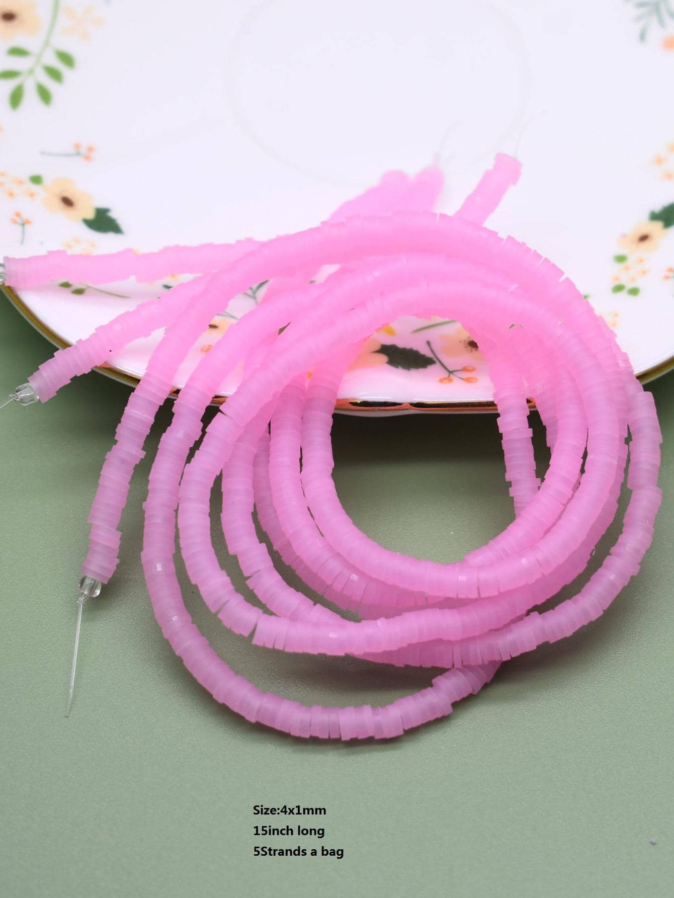 HTN - Perle Di Heishi Piatte In Scatola Fai -da -te Perle Di Argilla 4285pcs 20 Colori Da 6 Mm