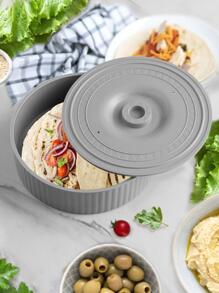 1pc Tortilla Warmer Burrito Taco Microwave Heating Box - Light Grey - View 1