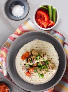 1pc Tortilla Warmer Burrito Taco Microwave Heating Box - Light Grey - View 3