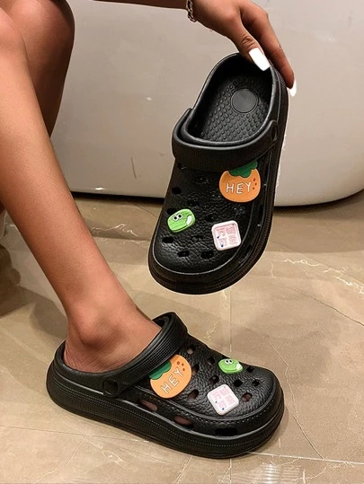 Fashionable Vented Clogs For Women, Hollow Out Design EVA Clogs