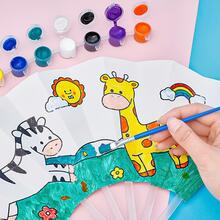 6 Sơn Acrylic Màu Ngẫu Nhiên Có Cọ, Sơn Chống Thấm Cơ Bản Đơn Giản Để Sáng Tạo Nghệ Thuật, Vẽ - Nhiều màu - Xem 6