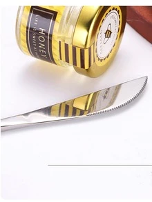 4pcs Stainless Steel Cutlery Set, Minimalist Golden Flatware Set For Hotel - Gold - View 4