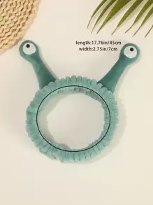 1入組卡通眼睛裝飾沐浴可愛滌綸洗漱用髮帶 - 綠色 - 查看 1