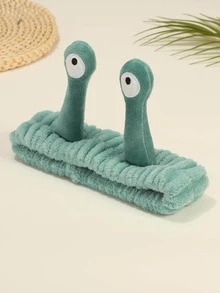 1入組卡通眼睛裝飾沐浴可愛滌綸洗漱用髮帶 - 綠色 - 查看 4