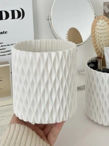 1 Giá đỡ cọ trang điểm có thể xoay để bàn trơn - trắng - Xem 4