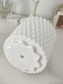 1 Giá đỡ cọ trang điểm có thể xoay để bàn trơn - trắng - Xem 6