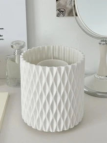 1 Giá đỡ cọ trang điểm có thể xoay để bàn trơn - trắng - Xem 8