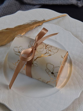 10 buc. Articole creative pentru favoruri de nuntă, cutii de bomboane, cadou pentru baby shower, cutie de ciocolată Rocher, cadouri dulci, pungi, consumabile