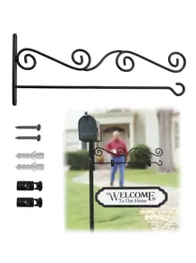 LAI FION 1入組不銹鋼花園旗幟素色花園旗幟壁掛