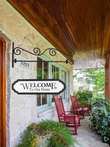 LAI FION 1入組不銹鋼花園旗幟素色花園旗幟壁掛