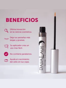 DABALASH ORIGINAL Combo Suero para Crecimiento de Pestañas y Cejas + Máscara para Pestañas Vegana - transparente - Ver 4