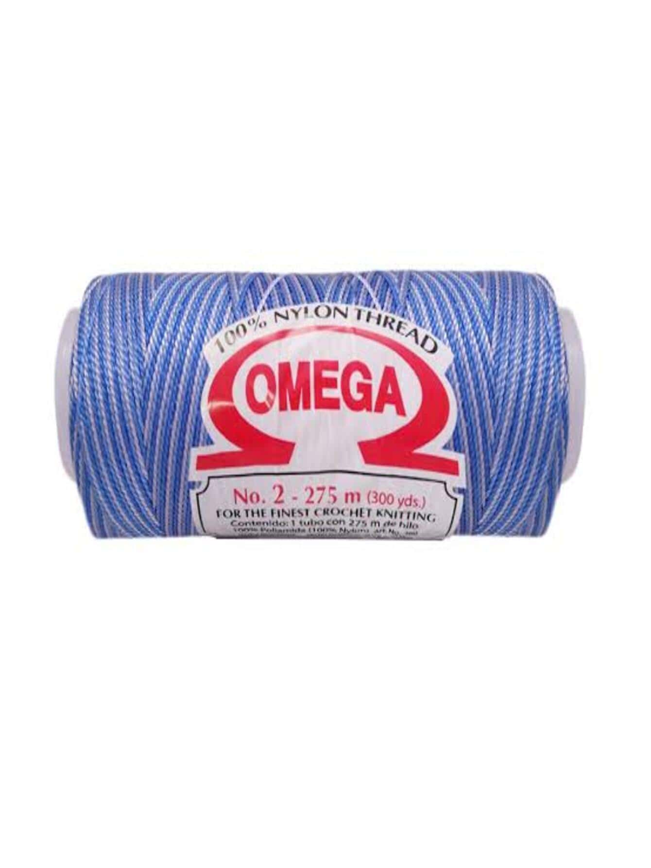100% Nylon Thread Spool For Fine Knitting No. 2 - 藍白色 - 查看 1