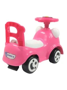 THE BABY SHOP Mountable Ride-On With Sound And Light, Chango Trunk - Pink - View 5