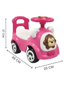 THE BABY SHOP Mountable Ride-On With Sound And Light, Chango Trunk - Pink - View 8