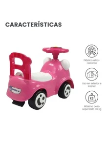 THE BABY SHOP Mountable Ride-On With Sound And Light, Chango Trunk - Pink - View 9
