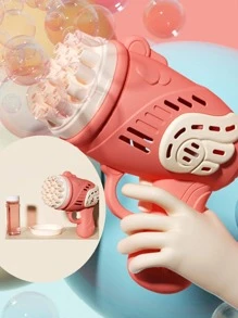 1pc 23 Hole Color Block Rocket Bubble Machine Gun