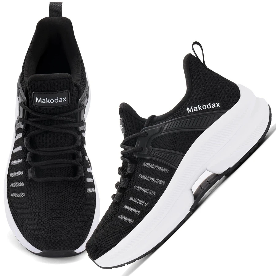 Fashion Women's Breathable Walking Shoes Casual Sport Gym Sneakers Women's Shoe - 黑色 - 查看 1